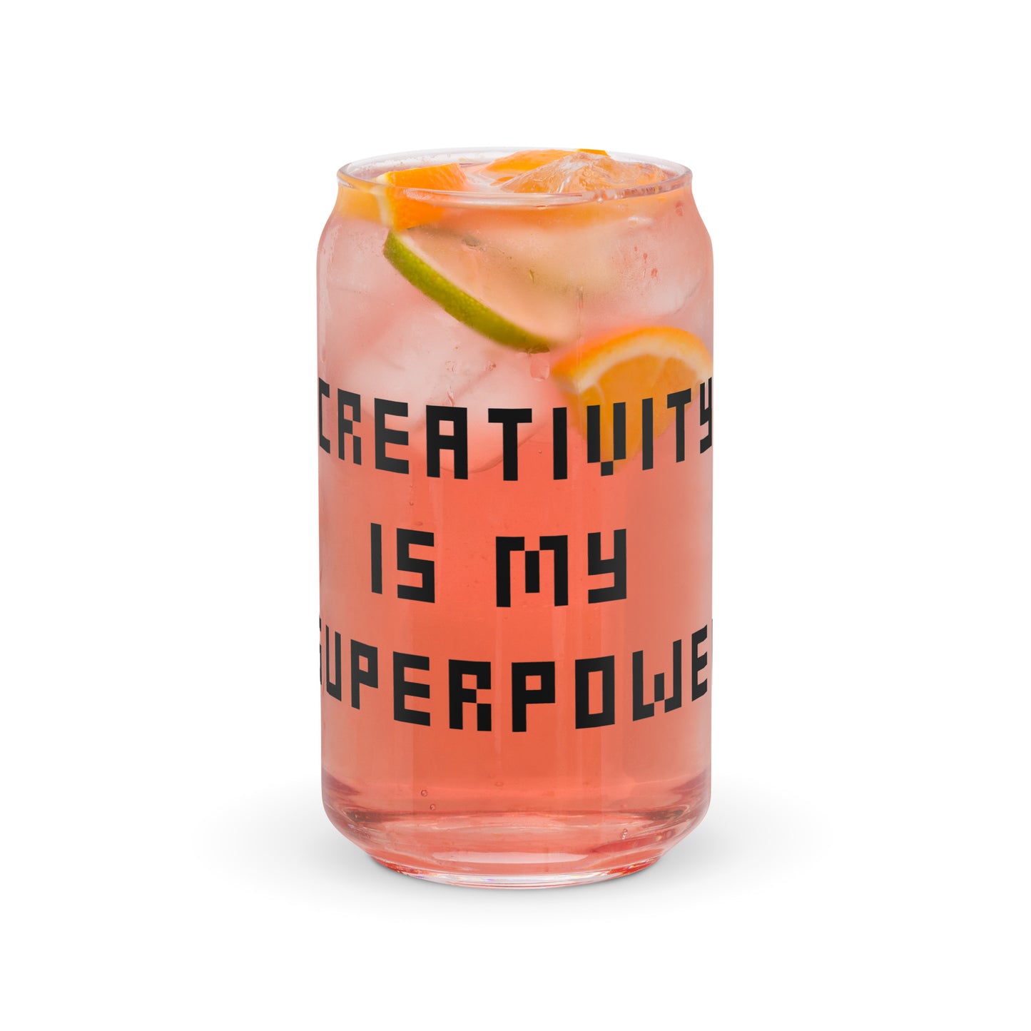 Creativity is My Superpower Glass