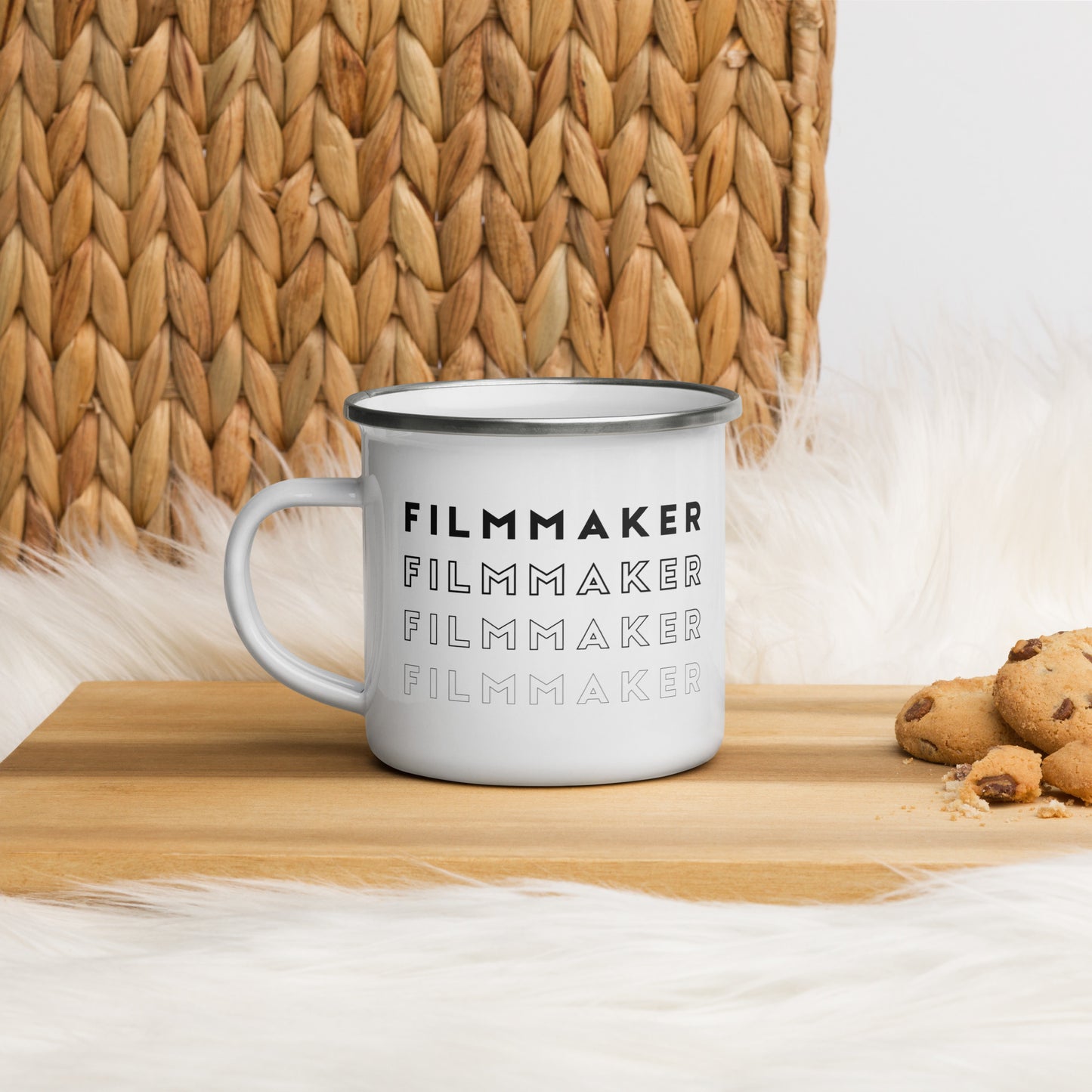 Filmmaker Enamel Mug