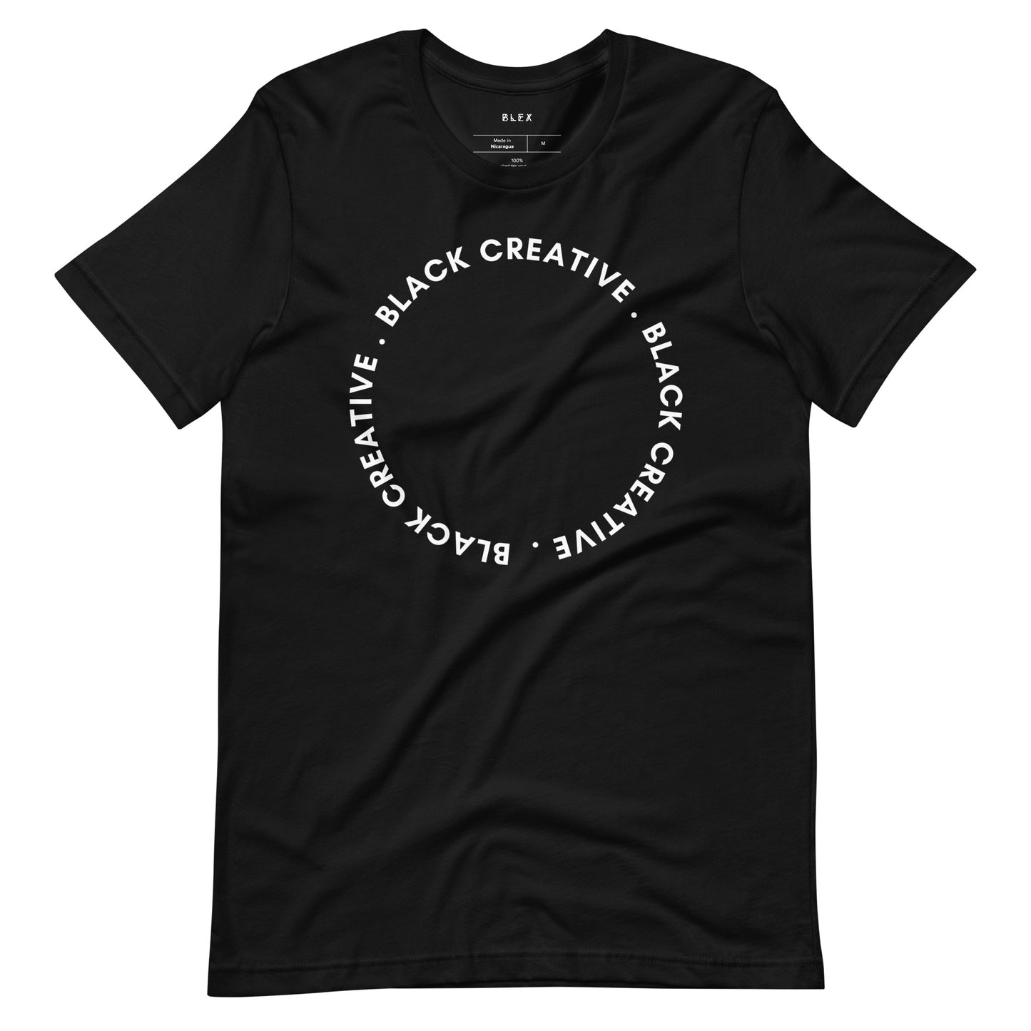 Black Creative Circle T Shirt