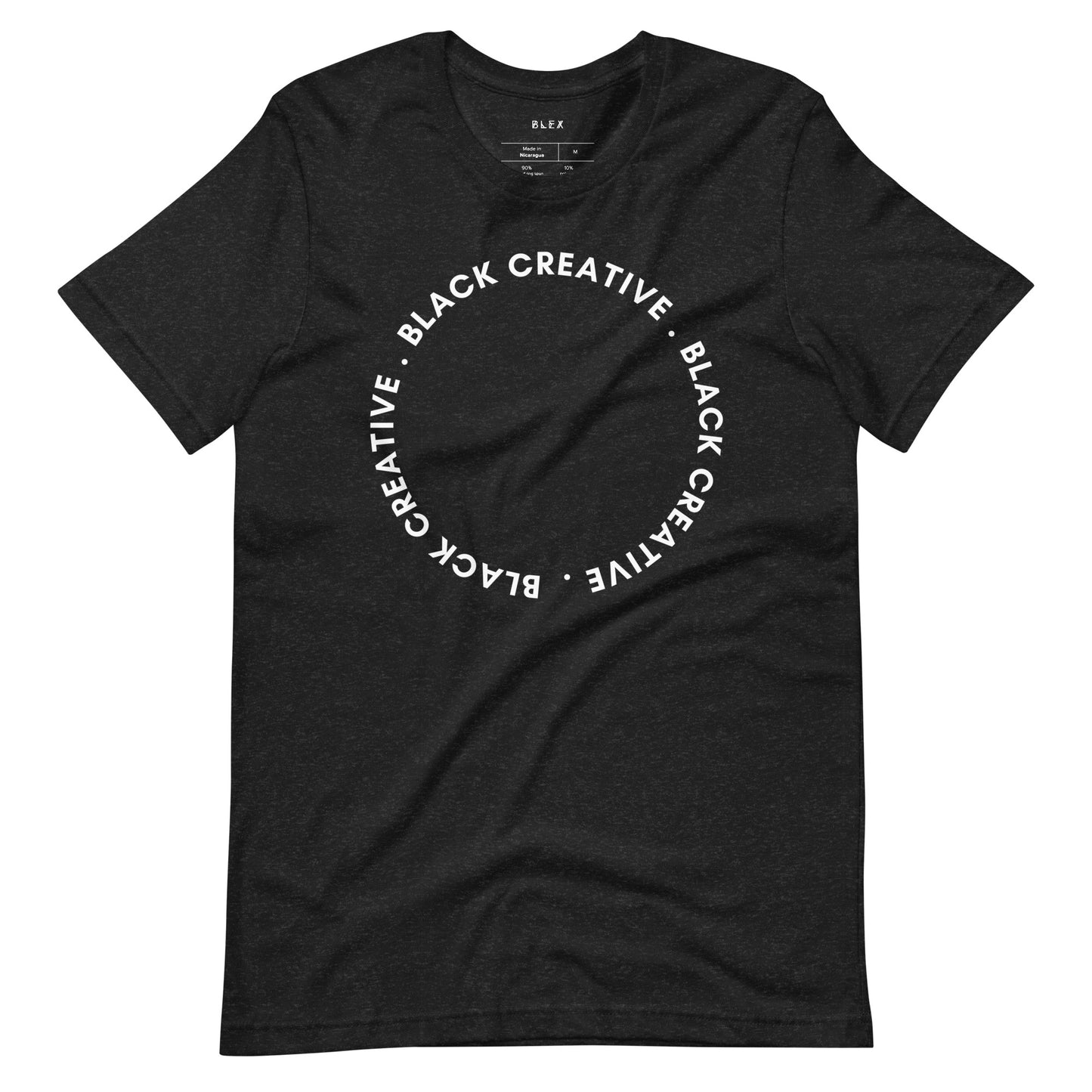 Black Creative Circle T Shirt