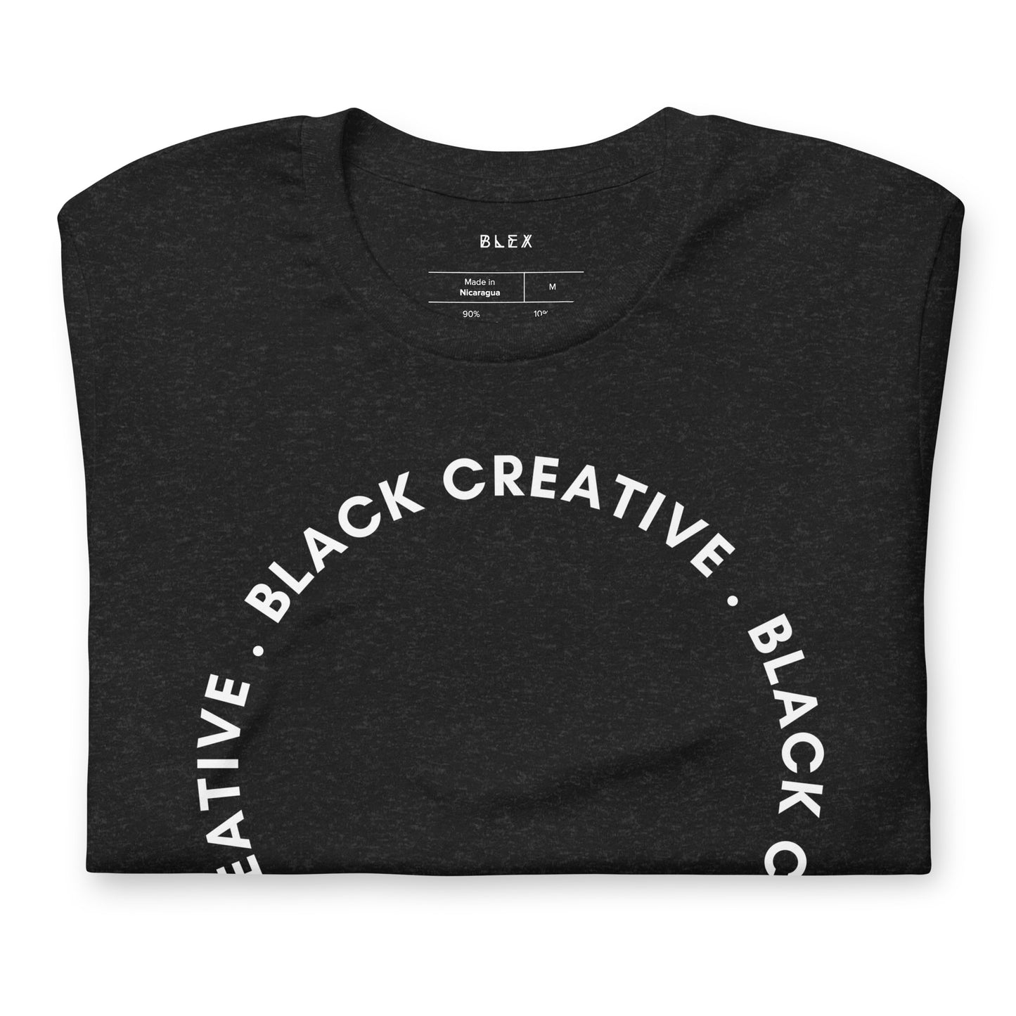 Black Creative Circle T Shirt