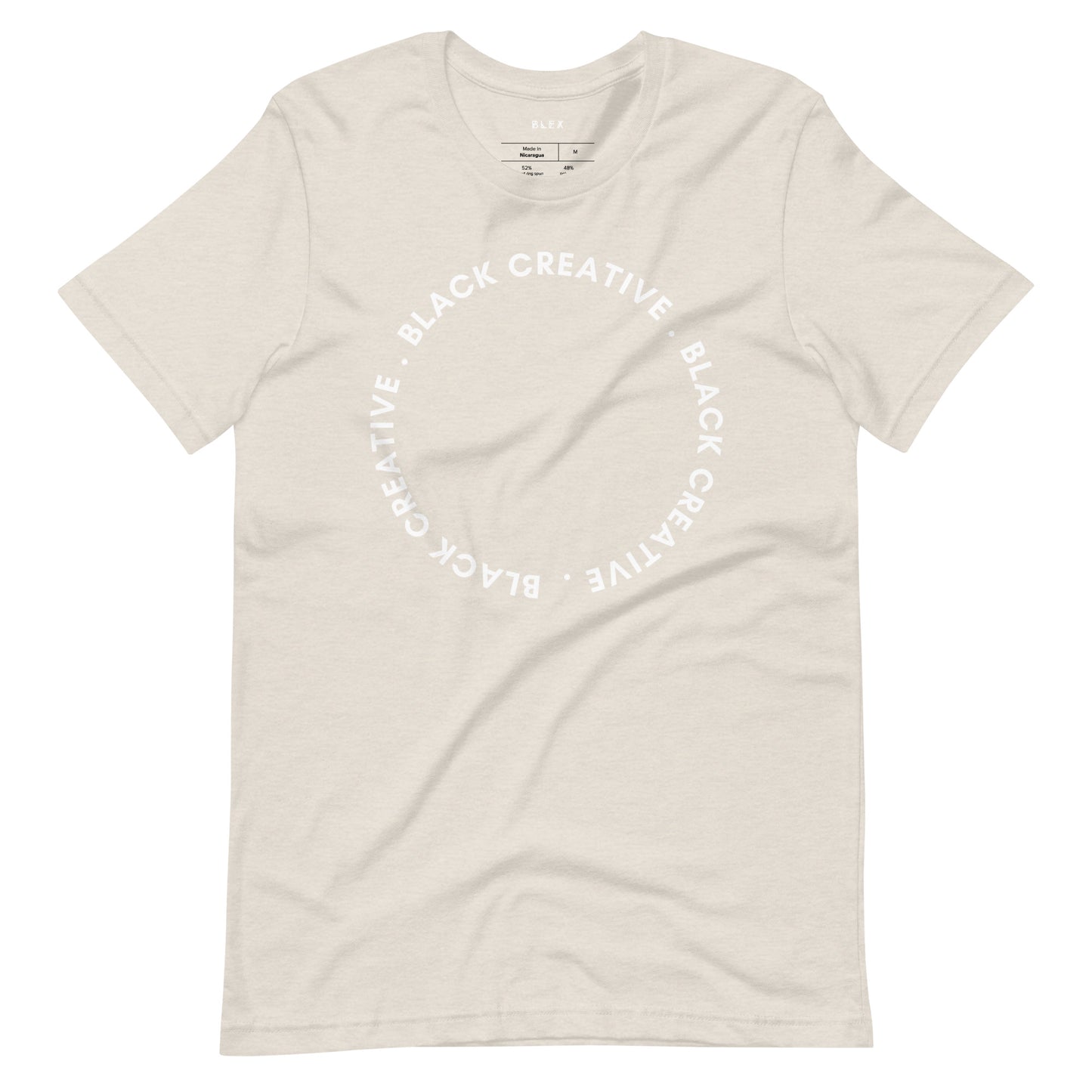 Black Creative Circle T Shirt