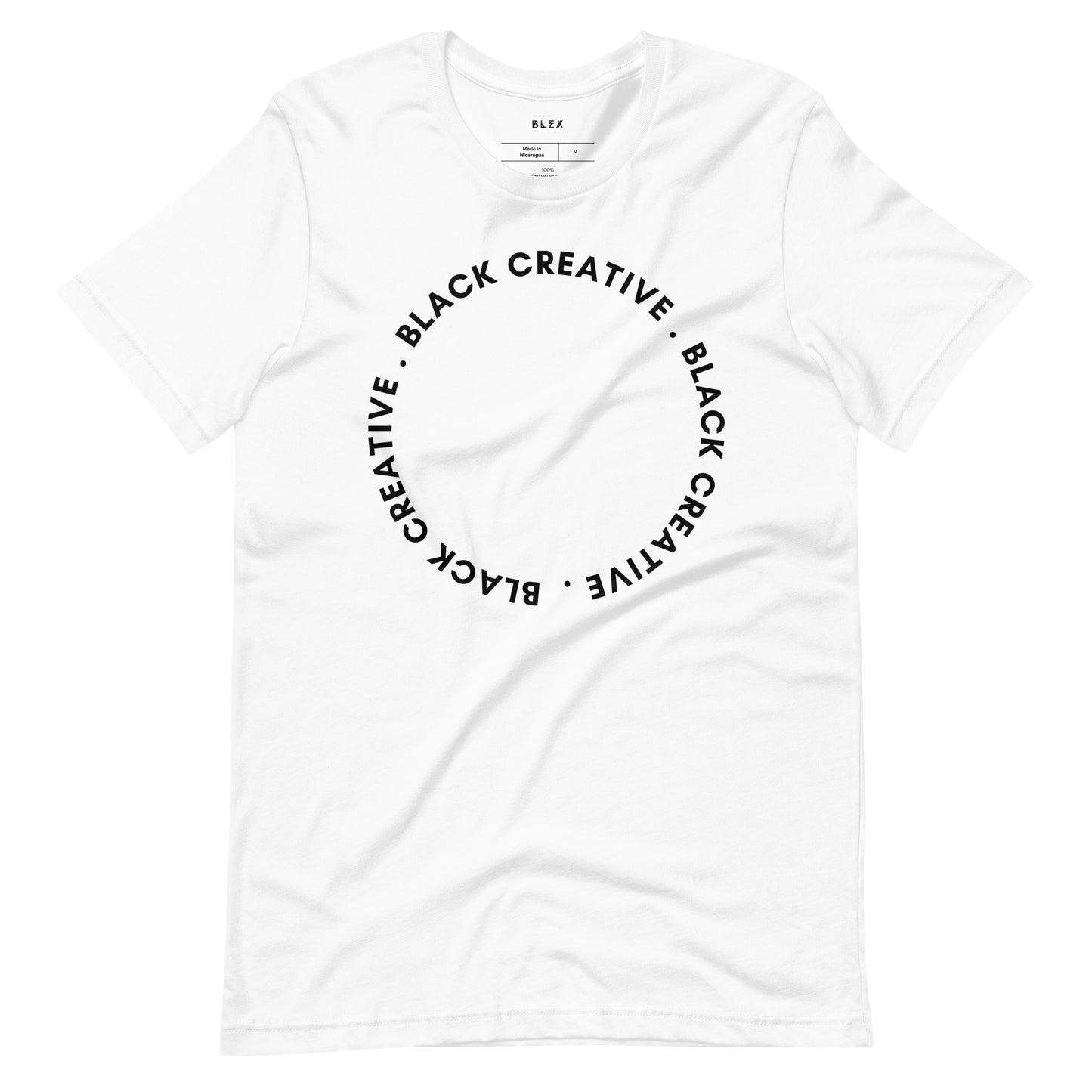 Black Creative Circle T Shirt