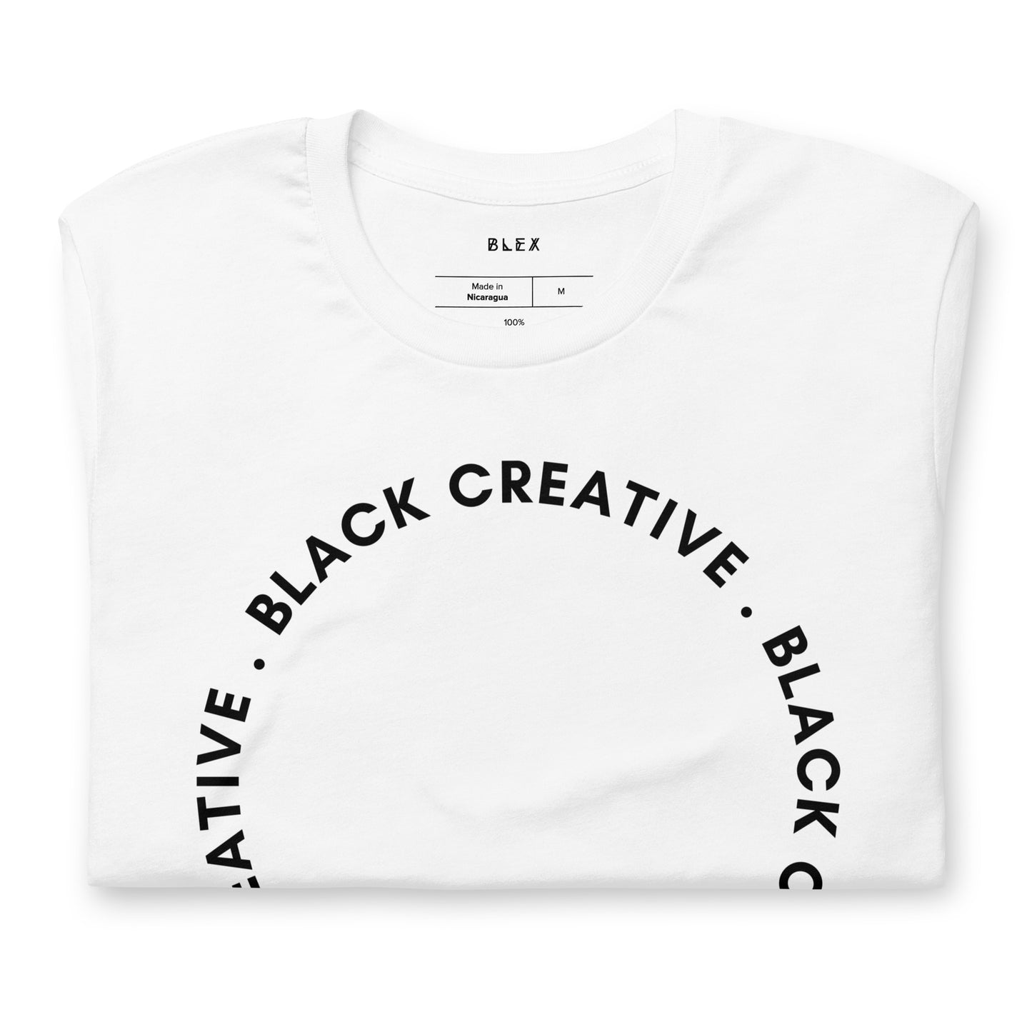 Black Creative Circle T Shirt