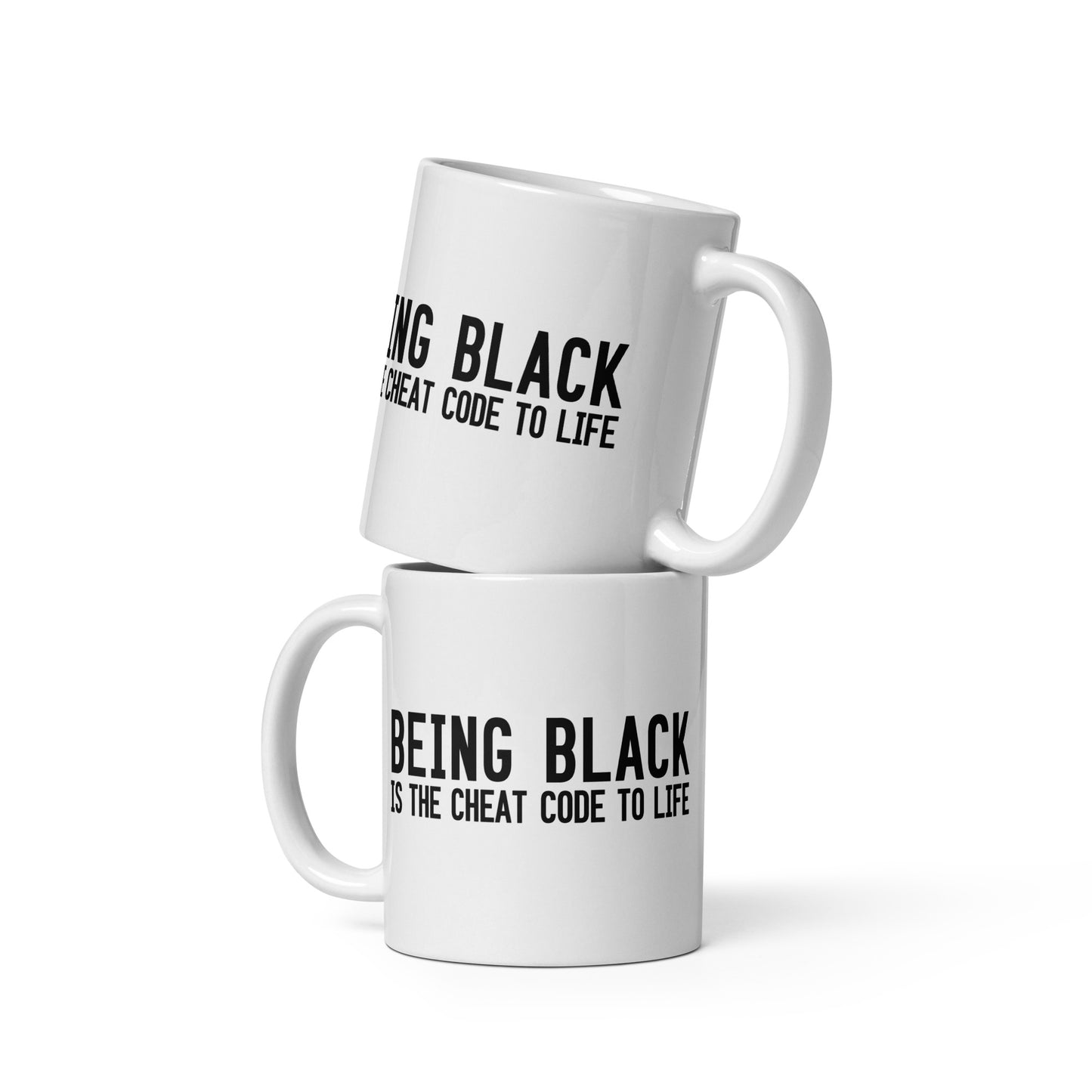 Black Is the Cheat Code to Life Mug