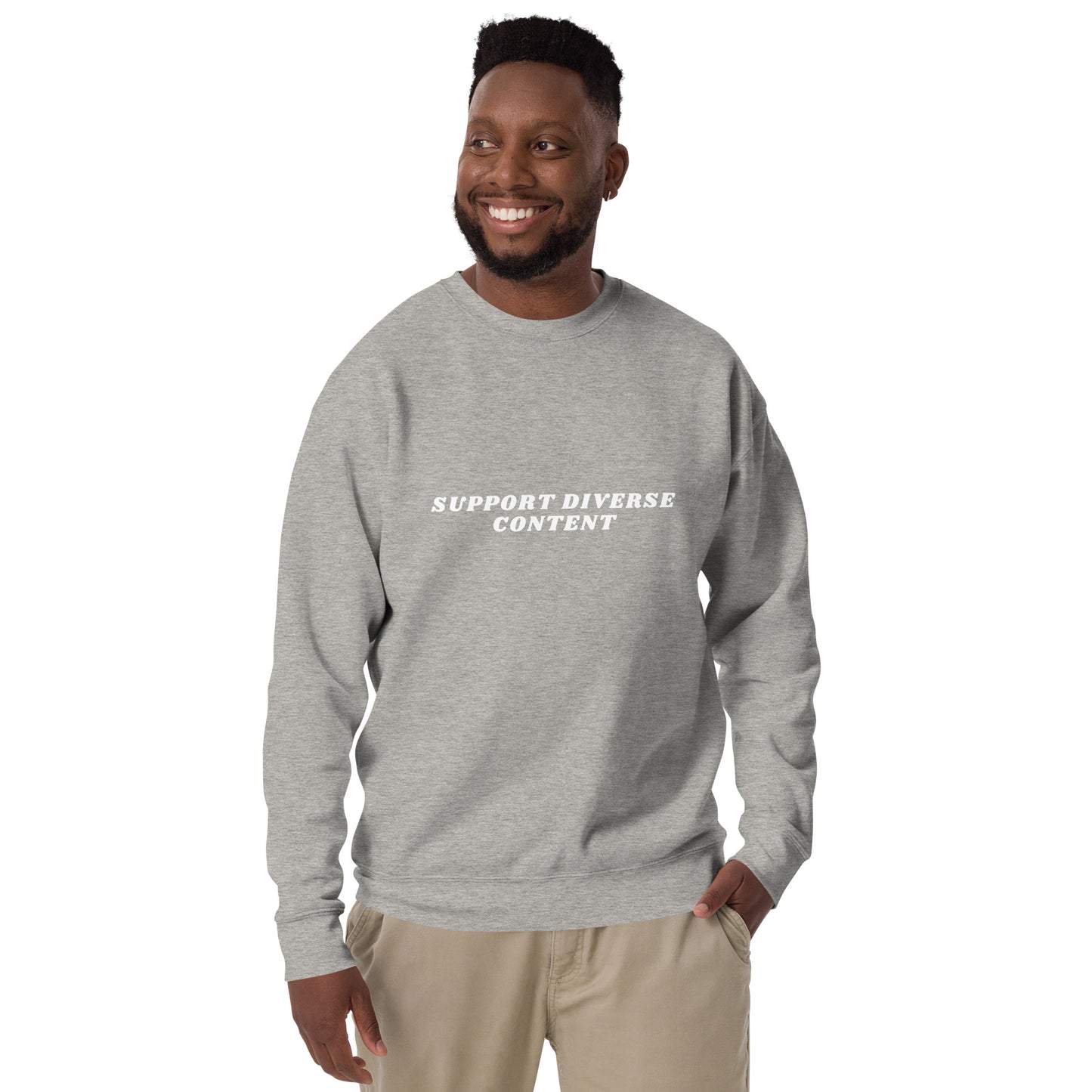 Support Diverse Content Crewneck