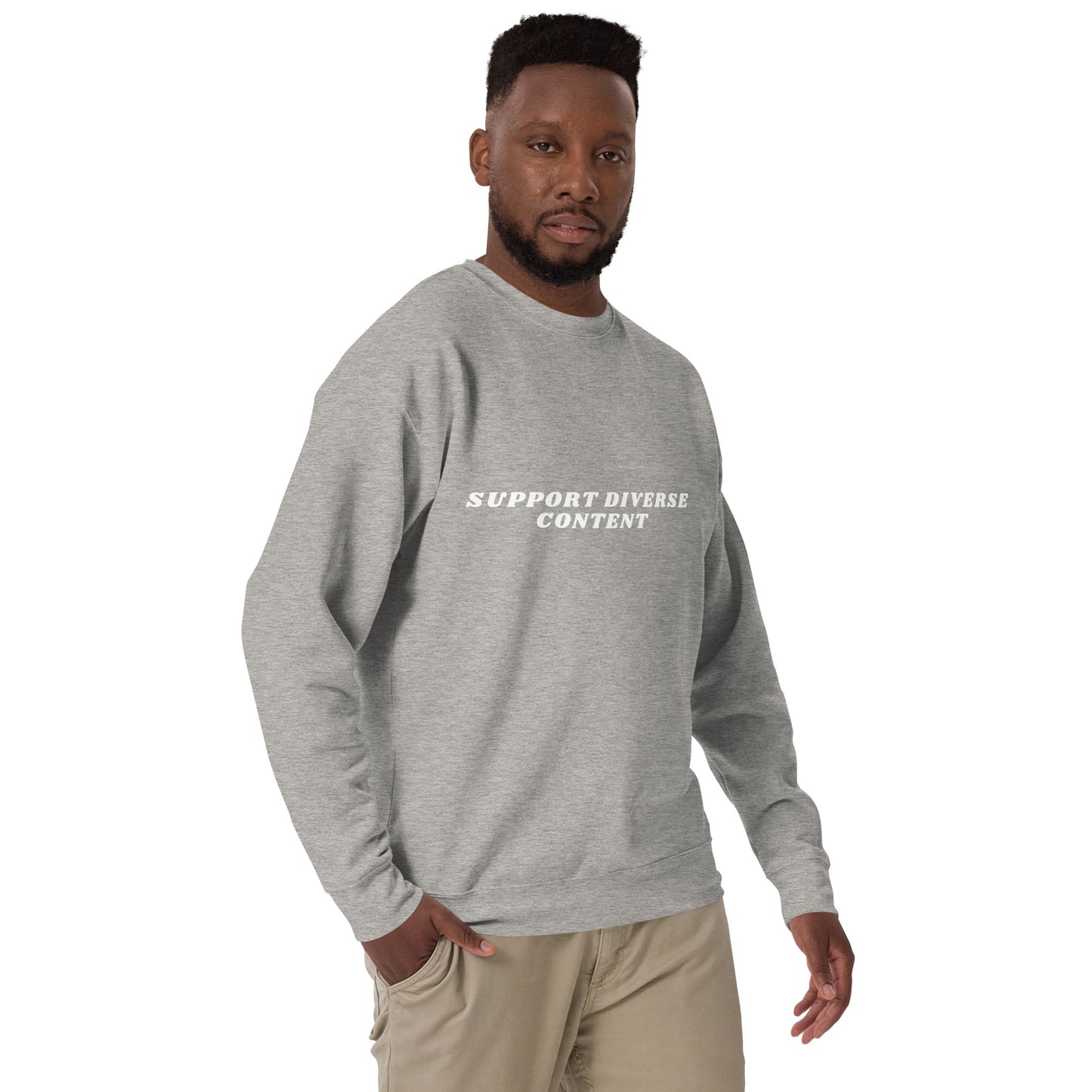 Support Diverse Content Crewneck