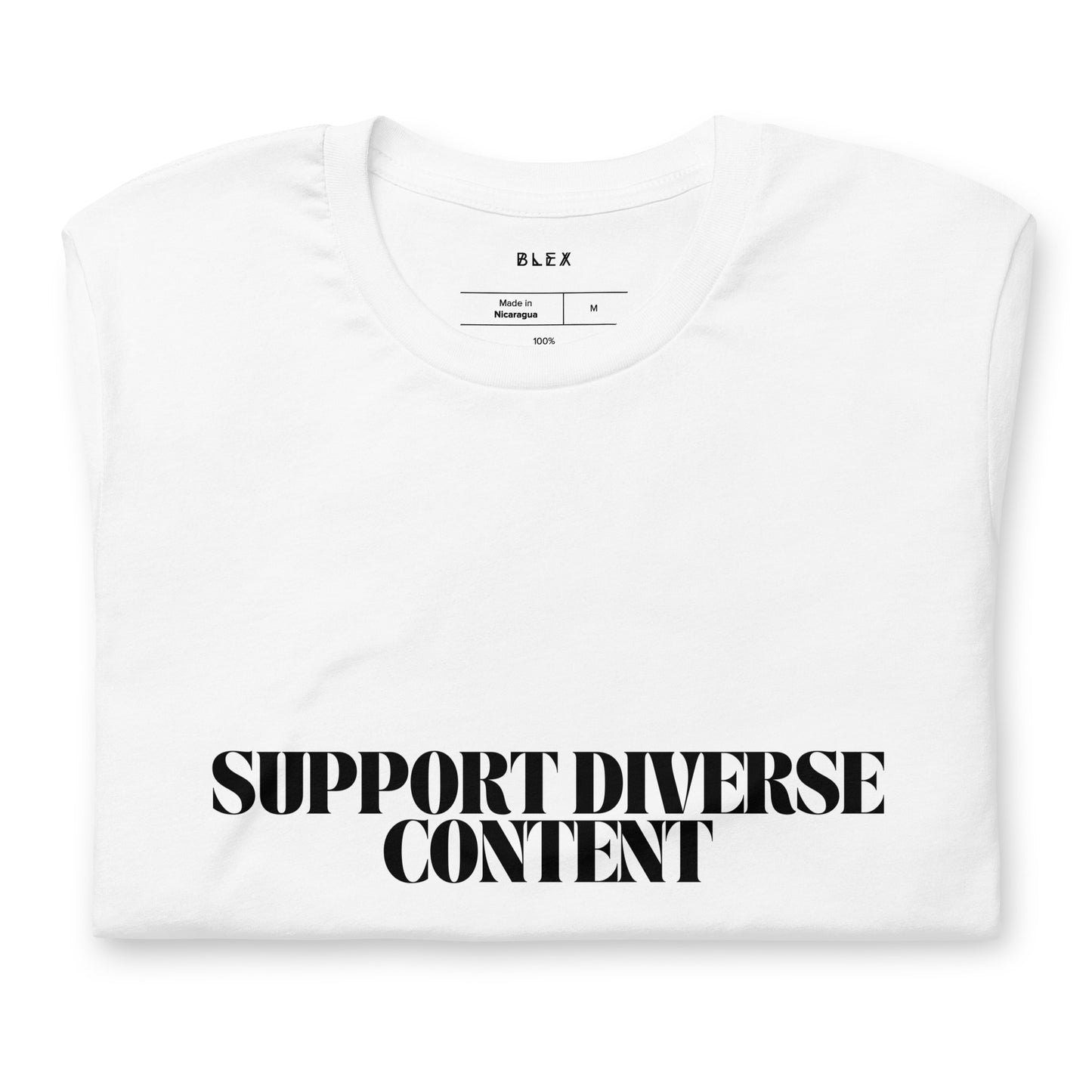 Support Diverse Content T-shirt